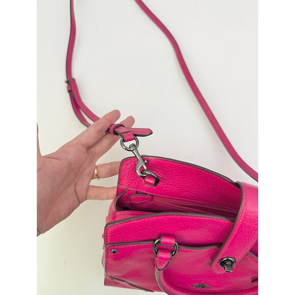 Coach Mini Mercer 24 Satchel - Pink Grain Leather - Picture 6 of 7